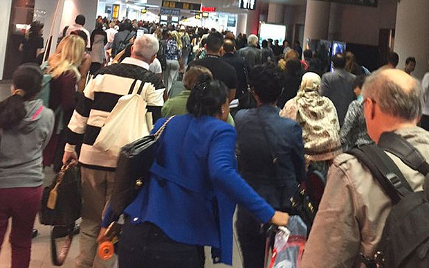 Brussels airport rocked by two explosions geotv.ge